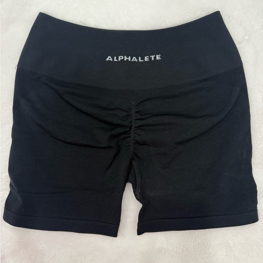 Alphalete amplify black shorts 5 inches